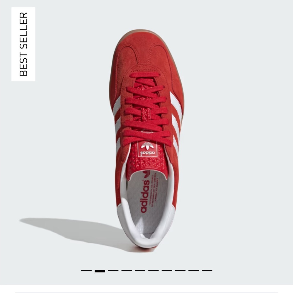 Adidas Red Sneakers with White Accents